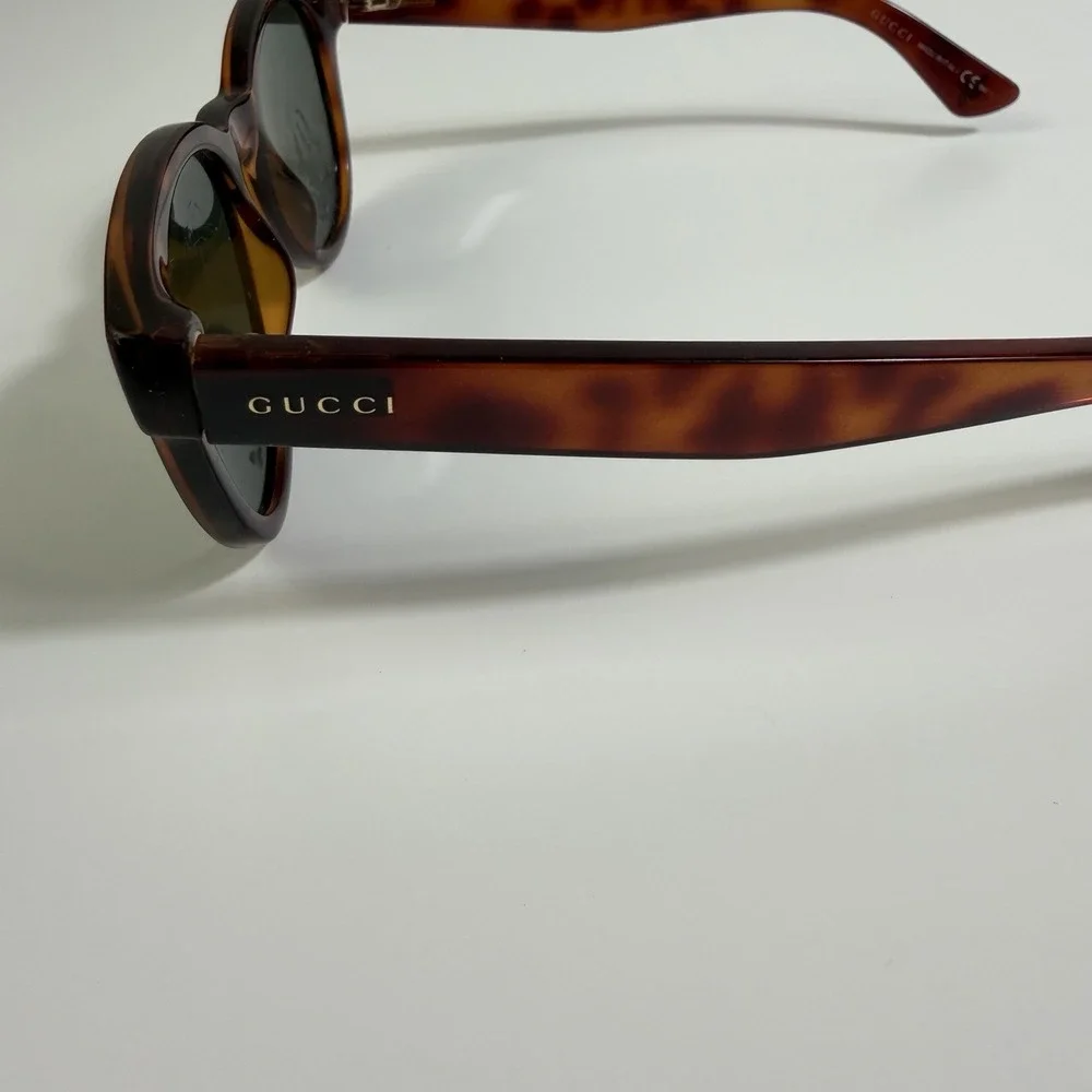 Gucci Optyl Tortoise Sunglasses Frames Only GG 1159/S 50-21 145 Read